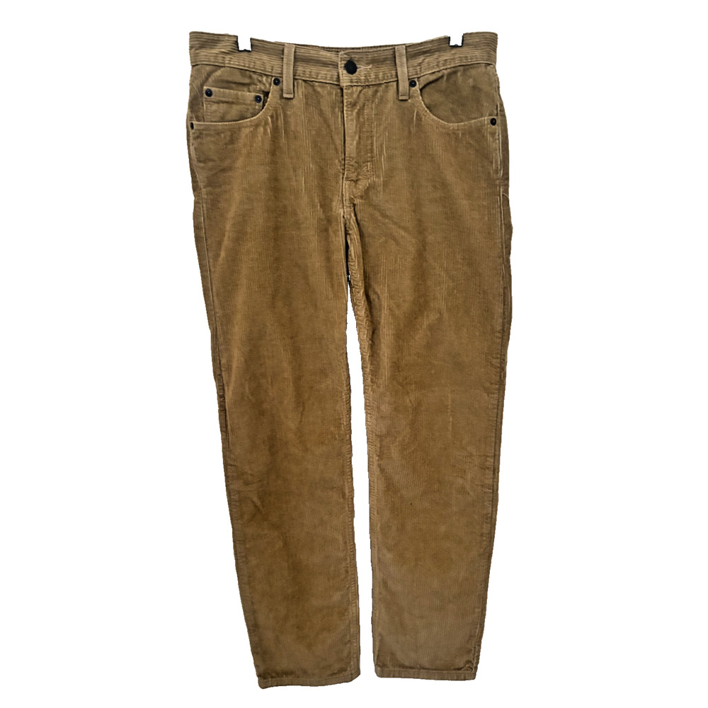 Levis Pants Womens 29x30 Brown Corduroy Chino Skinny Leg Stretch Casual Classic